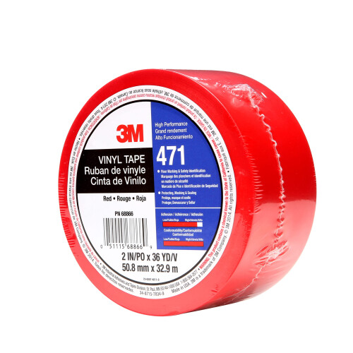 3M 3M vinyltape 471 rd 2 tommer x 36 yd 5,2 mil 1