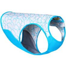 Ruffwear Swamp Cooler Hundeweste mit Reißverschluss, Verdunstungskühlung für heißes Wetter, Biolumin Blau, Größe L