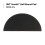 3M 3M Hookit Half Round Pad 05792 6 in Medium Density Foam 2