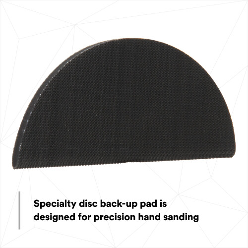 3M 3M Hookit Half Round Pad 05792 6 in Medium Density Foam 2