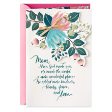 Hallmark DaySpring Religi se Muttertagskarte f r Mama (Freundlichkeit, Sch nheit, Anmut, Liebe)