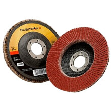 3M Cubitron II Flap Disc 967A 60+ T27 4-1/2 in x 7/8 in Giant Pack of 10 Medium Pressure Applications Light Deburring Scale Removal Oxid