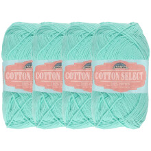 JubileeYarn Cotton Select Garn     Sportgewicht     50 g/Strang     Karibikgr   n     4 Str   nge