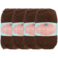 JubileeYarn Cotton Select Garn     Sportgewicht     50 g/Strang     Pflaumenwein     4 Str   nge
