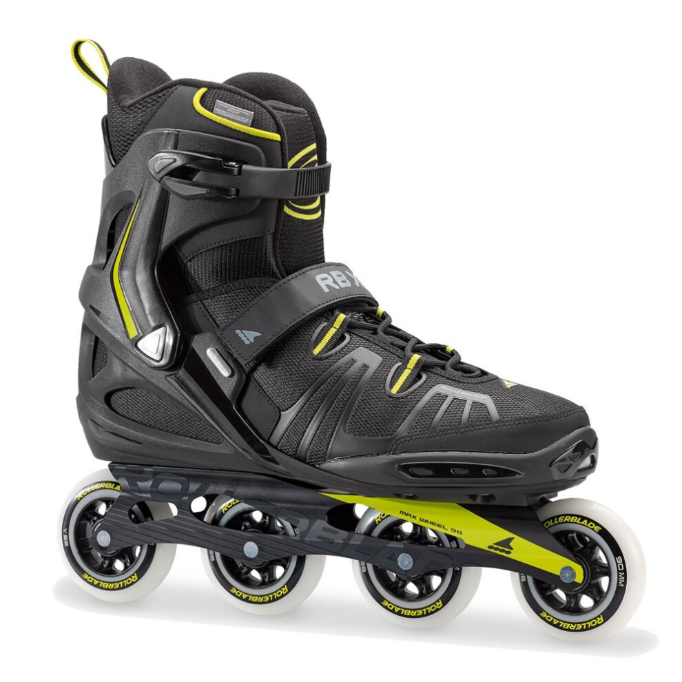 Rollerblade Rb Xl Fitness-Inlineskate F R Herren Und Erwachsene, Schwarz Und Lime, Hochleistungs-Inlineskates, 14-image