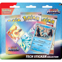 Pokemon TCG Scarlet e Violet 8.5 Evoluzioni prismatiche Tech Sticker Collection (Random Promo)