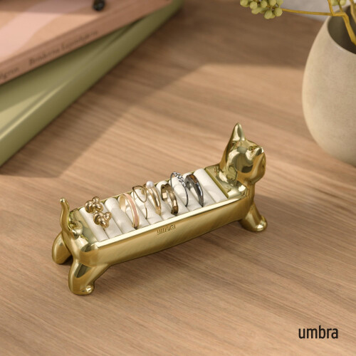 Umbra Umbra Cat Ringholder - Gave til katteelskere - Smykkeopbevaring Messing 1