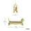 Umbra Umbra Cat Ringholder - Gave til katteelskere - Smykkeopbevaring Messing 3