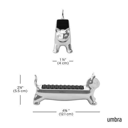 Umbra Umbra Cat Ring Holder - Gift for Cat Lovers - Bijoux Storage Chrome 2