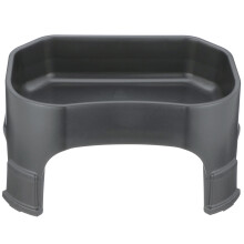 Neater Pet Brands Giant Bowl with Leg Extensions Huge Jumbo Trough Style Dog Pet Water Dish (2.25 Gallons Midnight Black)