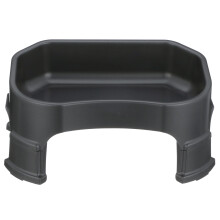Neater Pet Brands Big Bowl with Leg Extensions Huge Jumbo Trough Style Dog Pet Water Dish (1.25 Gallons  Midnight Black)