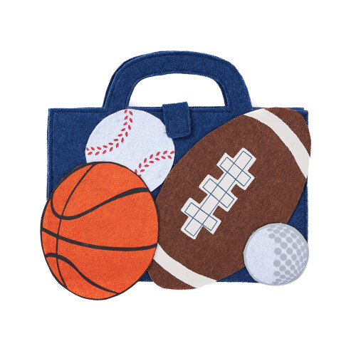 Mud Pie Sports Boy Portfolio e Crayon Set