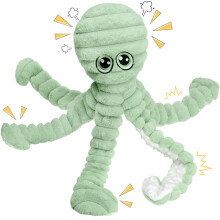 Prime Pets Koiranlelut Suurille Koirille 27 Pehmo Octopus Koiran lelu Ryppyinen Kitisevä koiran lelu Lemmikkilelu pienille ja keskikokoisille koirill