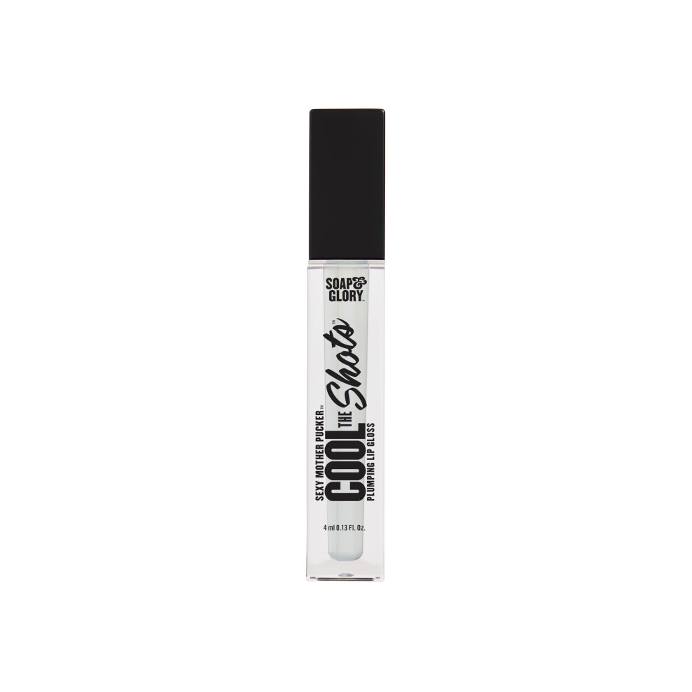 Soap & Glory Smp Cool The Shots Plumping Lip Gloss - Hydrating & Cooling Lip Plumper - Infused With Menthol & Vitamin E - High Shine Glossy Finish