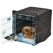 MidWest Homes for Pets iCrate Dog Crate Starter Kit | 24-Inch Dog Crate Kit Ideal for Small Dog Breeds (Weighing 13-25 Pounds) || Includes Dog Crate