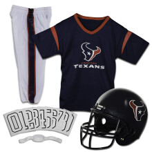 Franklin Sports Houston Texans Kids Football Uniform Set - NFL Youth Football Costume for Boys & Girls - Set Includes Helmet, Jersey & Pants - Large