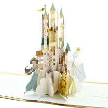 Hallmark Signature Paper Wonder Disney Princess Pop-Up-Geburtstagskarte (Jasmin, Belle, Cinderella, Ariel)