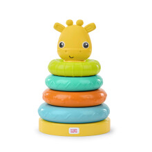 Bright Starts Giraffe Tower Stapelspeelgoed Veelkleurig Unisex 6 maanden+ Baby Stapelspeelgoed en Zintuiglijk Speelgoed voor baby's