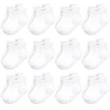 Hudson baby unisex baby baby non skid no-show calzini bianchi 6-12 mesi