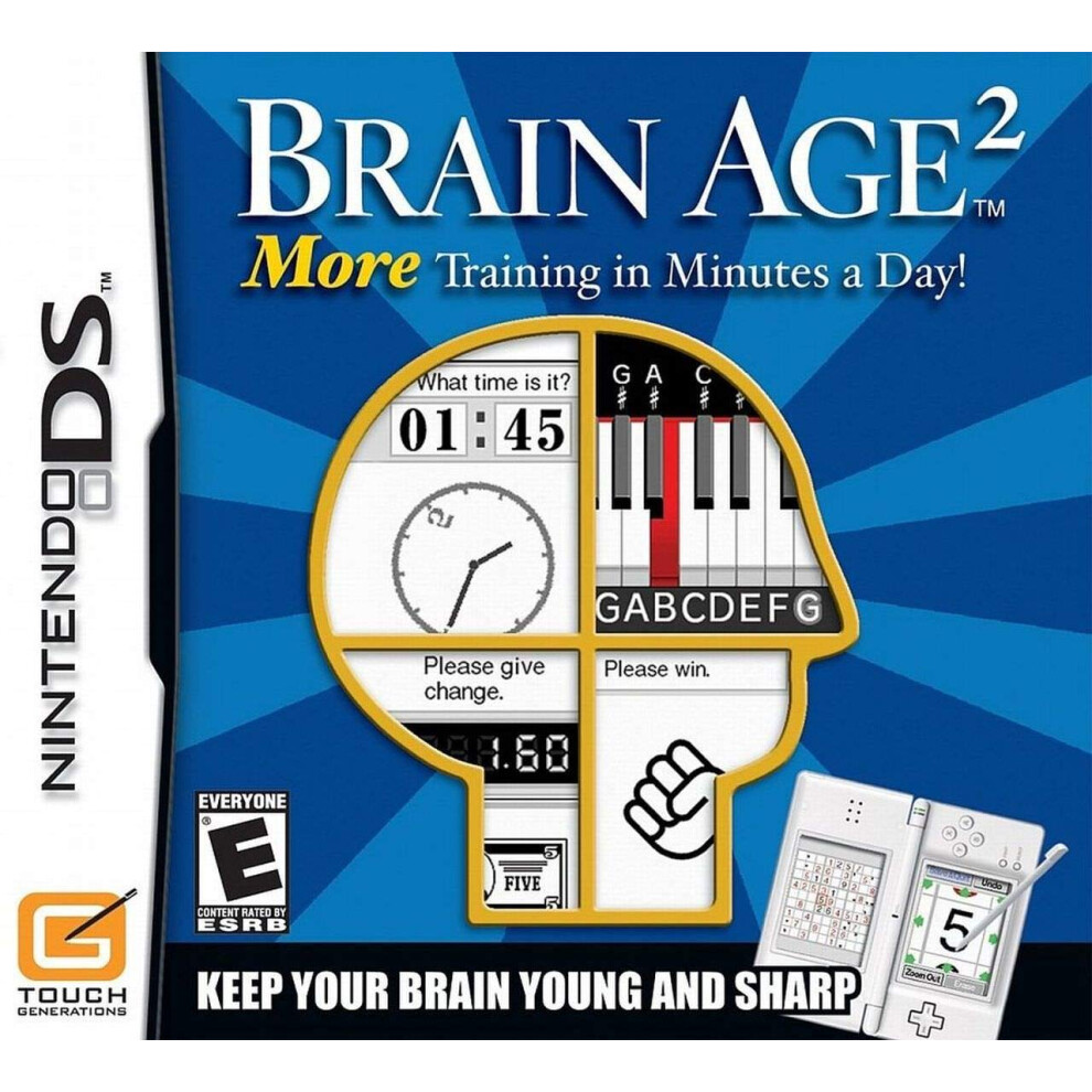 Nintendo Brain Age 2: More Training In Minutes A Day! - Ds (Renewed)
