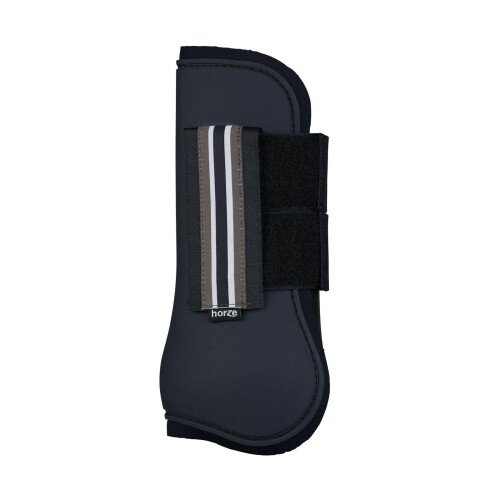 HORZE Adepto Open Front Tendon Boots | Durable Shell with Neoprene Lining - Dark Navy - Cob 1