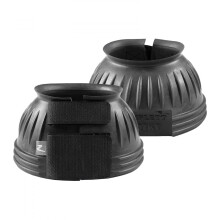 Horze No Gurn Exterlaching Boots Bell Boots para caballos - Negro - L