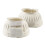 HORZE Double Closure No Turn Rubber Bell Boots - White - L 1
