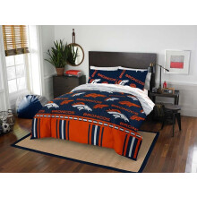Northwest NFL Denver Broncos Unisex-Erwachsene-Bett-in-a-Bag-Set, komplettes Rotary-Legacy