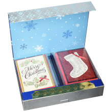 Hallmark Assorted Boxed Christmas Cards Set (24 kpl käsintehtyjä joulukortteja kirjekuorilla) (1XPX1975)