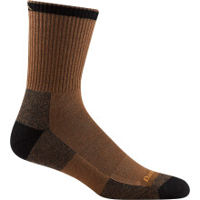 Darn Tough Vermont Men's Fred Tuttle Micro Crew Work Sock (Style 2005) - Brown/Timber Large