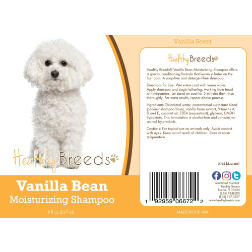 Sunde racer Bichon Frise Vanilla Bean Moisturizing Shampoo 8 oz 1