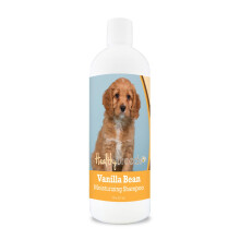 Sunde racer Cavapoo vaniljebnner fugtgivende shampoo + balsam - med vitaminer A D E + kokosolie - 8 oz