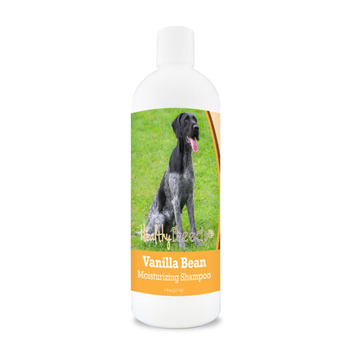 Raques saines German Pointer Pointer Vanilla Beans Hydrating Shampooing + Consitive - avec des vitamines A D E + Huile de noix de coco - 8 oz