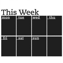 Household Chalkboard Sticker Daily Use Wall Sticker Self-adhesive Schedule Board