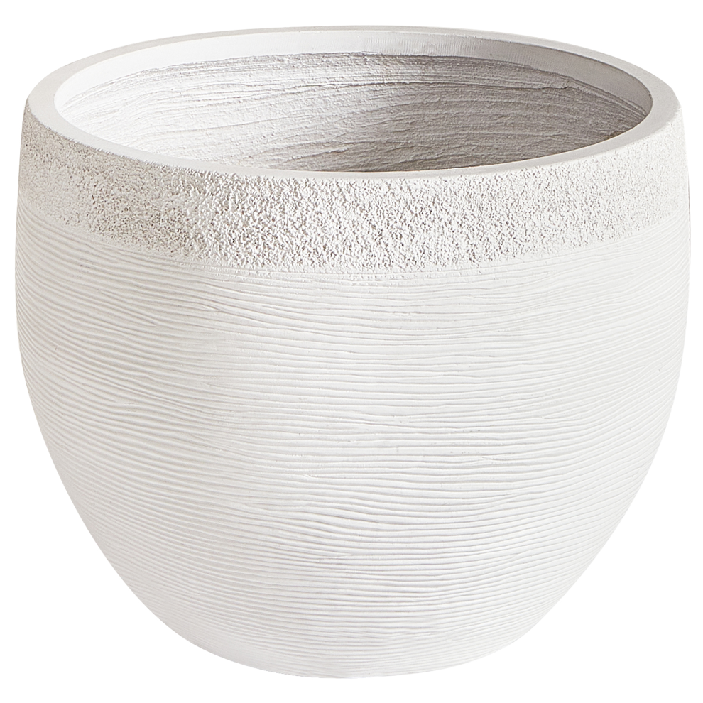Plant Pot ZAKROS Ceramic 38 cm White