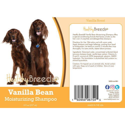 Friska raser Irish Setter Vanilla Bean Moisturizing Shampoo 8 oz 1