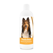 Shampoo hidratante de feijo de baunilha para ces pastores de Shetland de raas saudveis ????8 onas