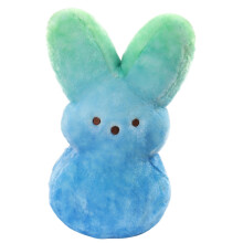 Animal Adventure | Shaggy Bunny Peeps | 15 Collectible Plush | Blue Green