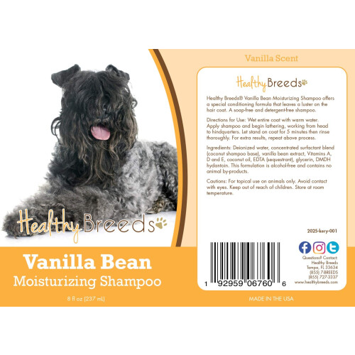 Sunde racer Kerry Blue Terrier Vanilla Bean Moisturizing Shampoo 8 oz 1