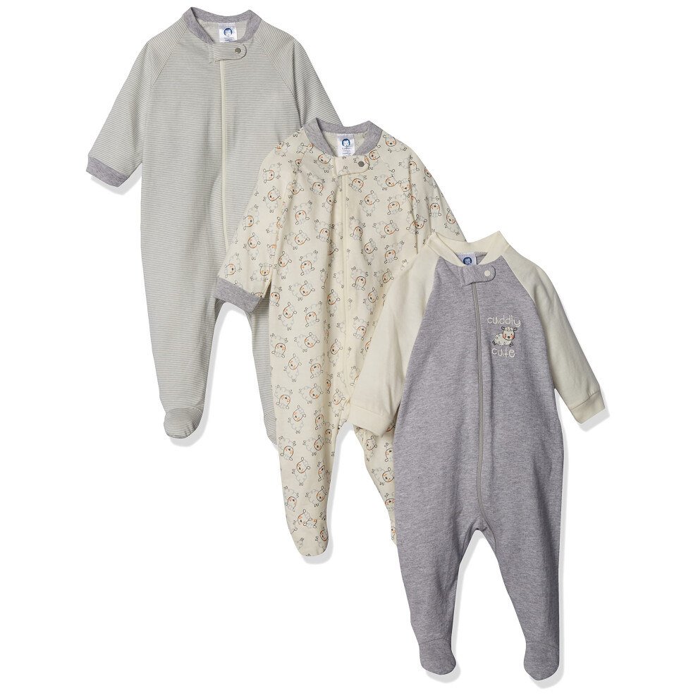 Gerber Baby 3-Pack Sleep 'N Play  cuddly sheep  6-9 Months