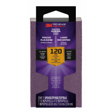 3M Pro Grade Precision Faster Sanding Block Sponge 120 grit Fine  2.5 inch x 4.5 inch x 1 inch