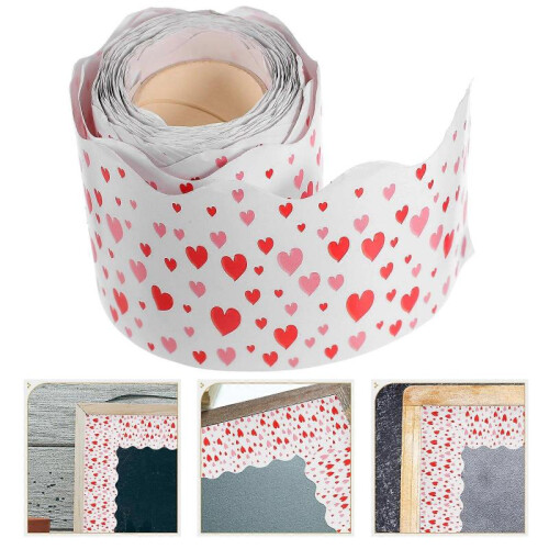1 Roll Bulletin Borders Stickers Valentine's Day Accessories Border Decoration 2
