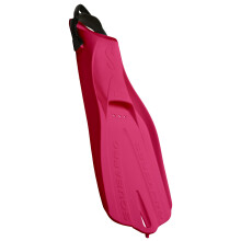 SCUBAPRO GO Reisduikvin Set, Open Hak, Roze Vin met Zwarte Bungee Strap voor Snorkelen, Duiken, 3X-Klein
