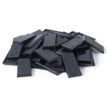 EasyPegs 25x50 mm tekstureret plastik rektangul?re baser Wargames Bordspil 60 Count