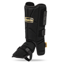 Franklin Sports Baseball + Softball Leg Guard - PRT Series Youth Shin + Foot Shield for Batting - Protective Leg + Ankle Guard with Toe Plate - R
