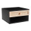 Living And Home (Light Oak+Black) Wall Mounted Floating Bedside Table 4