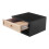 Living And Home (Light Oak+Black) Wall Mounted Floating Bedside Table 5