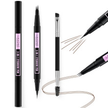 LAVONE Eyebrow Pencil 2-In-1 Waterproof Eyebrow Pen with 3 Tip Microblading Eyebrow Pen and Ultra-Precise Brow Pencil Dual-ended Eyebrow Brush