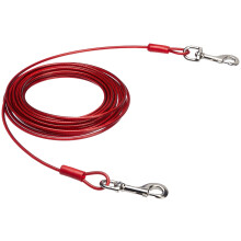 Amazon Basics Tie-Out Cable For Dogs Up to 125 lb/30 (Pack of 1) Red