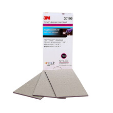 Trizact 3M Hookit Foam Sheet 30190 2 3/4 in x 5 1/2 in (70 mm x 140 mm) 3000 grade 5 sheets per pack